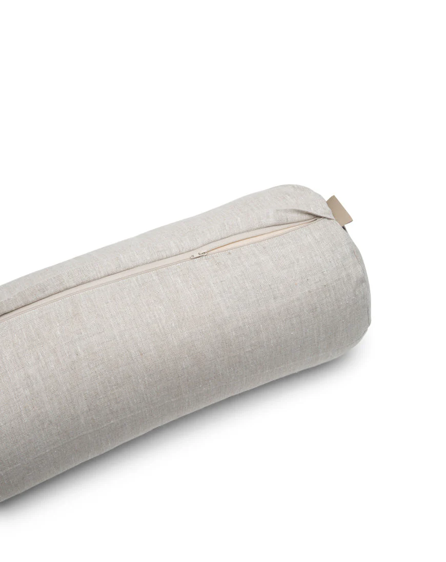 linen cylindrical bolster - Image 5