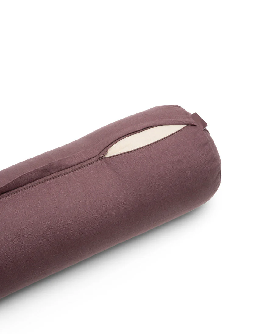 linen cylindrical bolster cover - Image 4