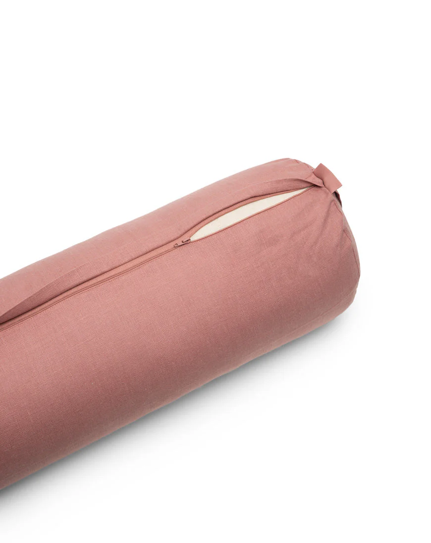 linen cylindrical bolster cover - Image 5