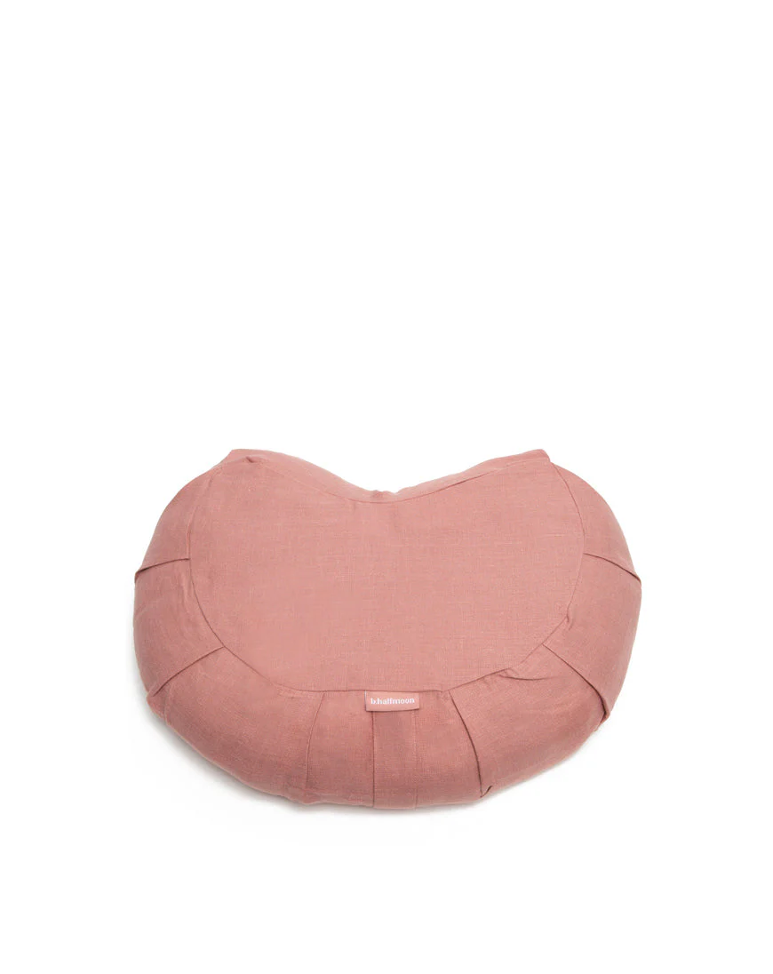 linen halfmoon meditation cushion cover - Image 7