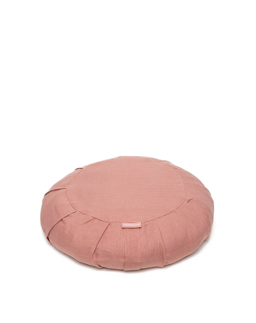 linen round meditation cushion - Image 7