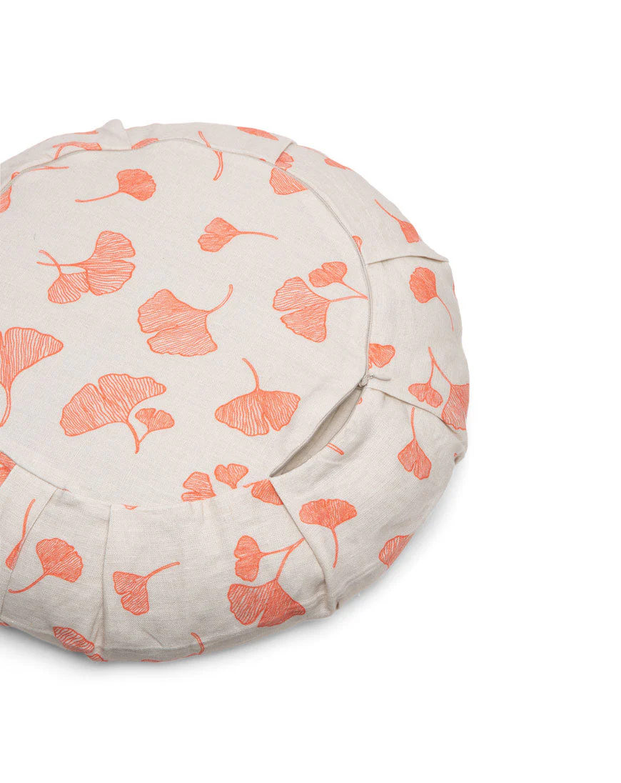 linen round meditation cushion collab - Image 3
