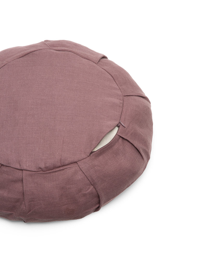 linen round meditation cushion cover - Image 3