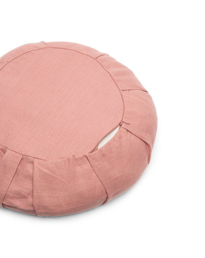 linen round meditation cushion cover - Image 8